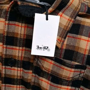 Coach Plaid Black Heavy Shirt